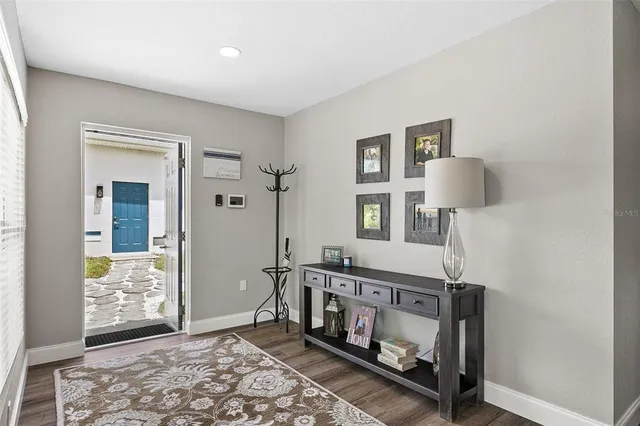 a outdoor view with a sitting space