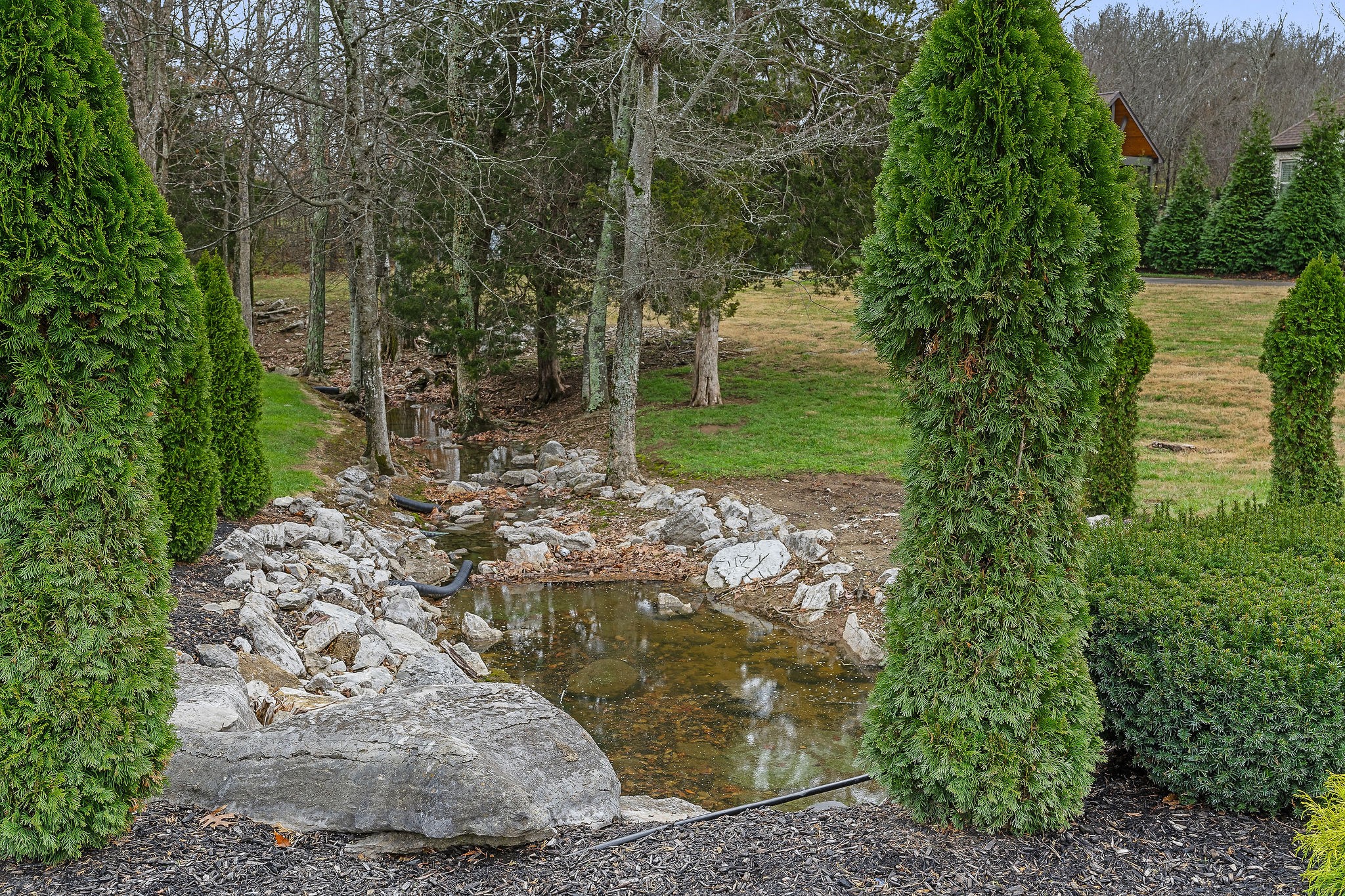 608 Ridgecrest Lane Lebanon, TN 37087 - Photo 3 of 69 Wet Weather Creek view from side and back porch that is beautifully landscaped