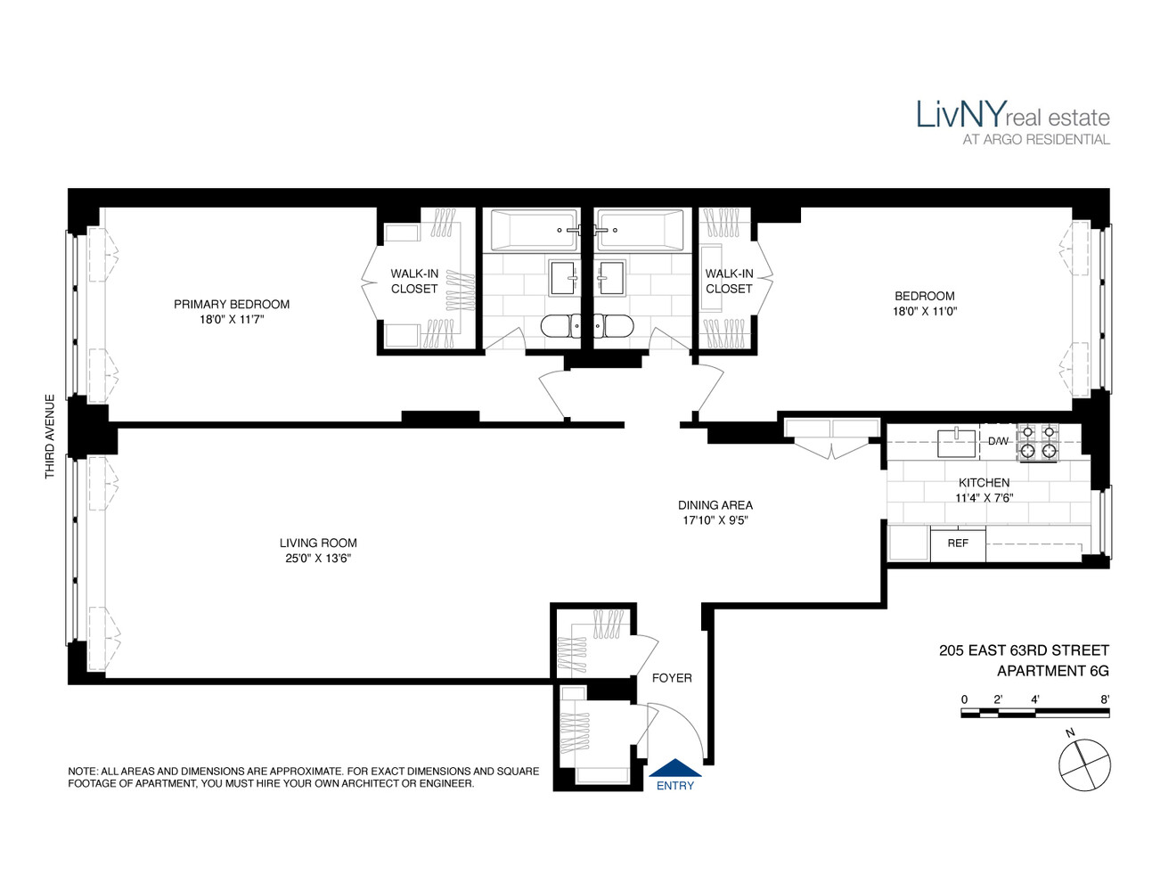 205 East 63rd Street, Unit 6G Manhattan, NY 10065 - Photo 6 of 6 a picture of a black and white photo