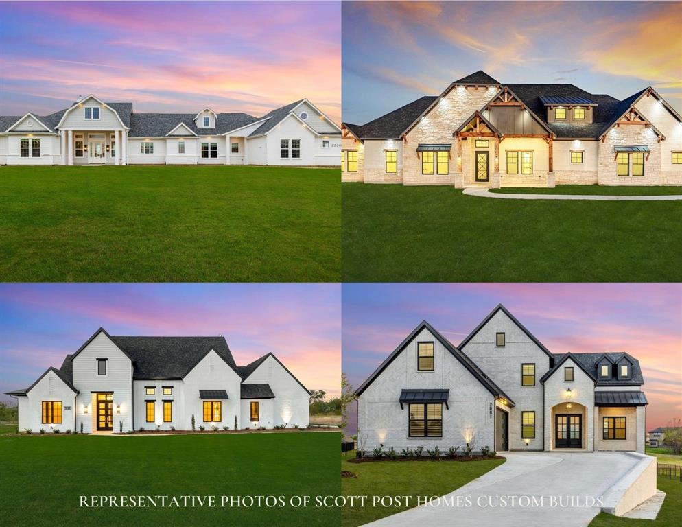 1387 McConnell Road Gunter, TX 75058 - Photo 3 of 15 Marketing Material. Depicting various residential properties constructed by Scott Post Homes Custom Builds