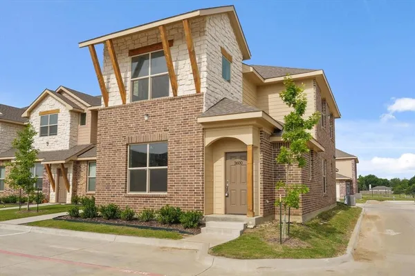 a front view of a house