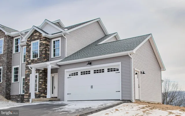 a front view of a building