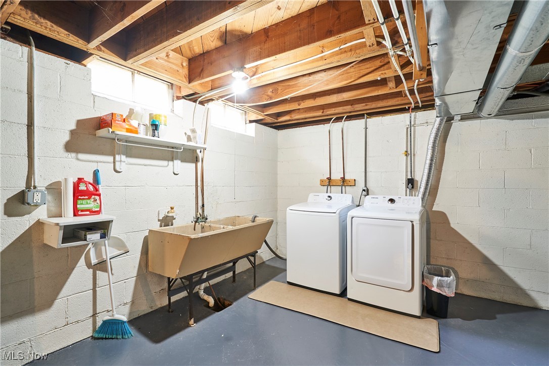 3100 West Ridgewood Drive Cleveland, OH 44134 - Photo 22 of 29 Laundry area in the lower level