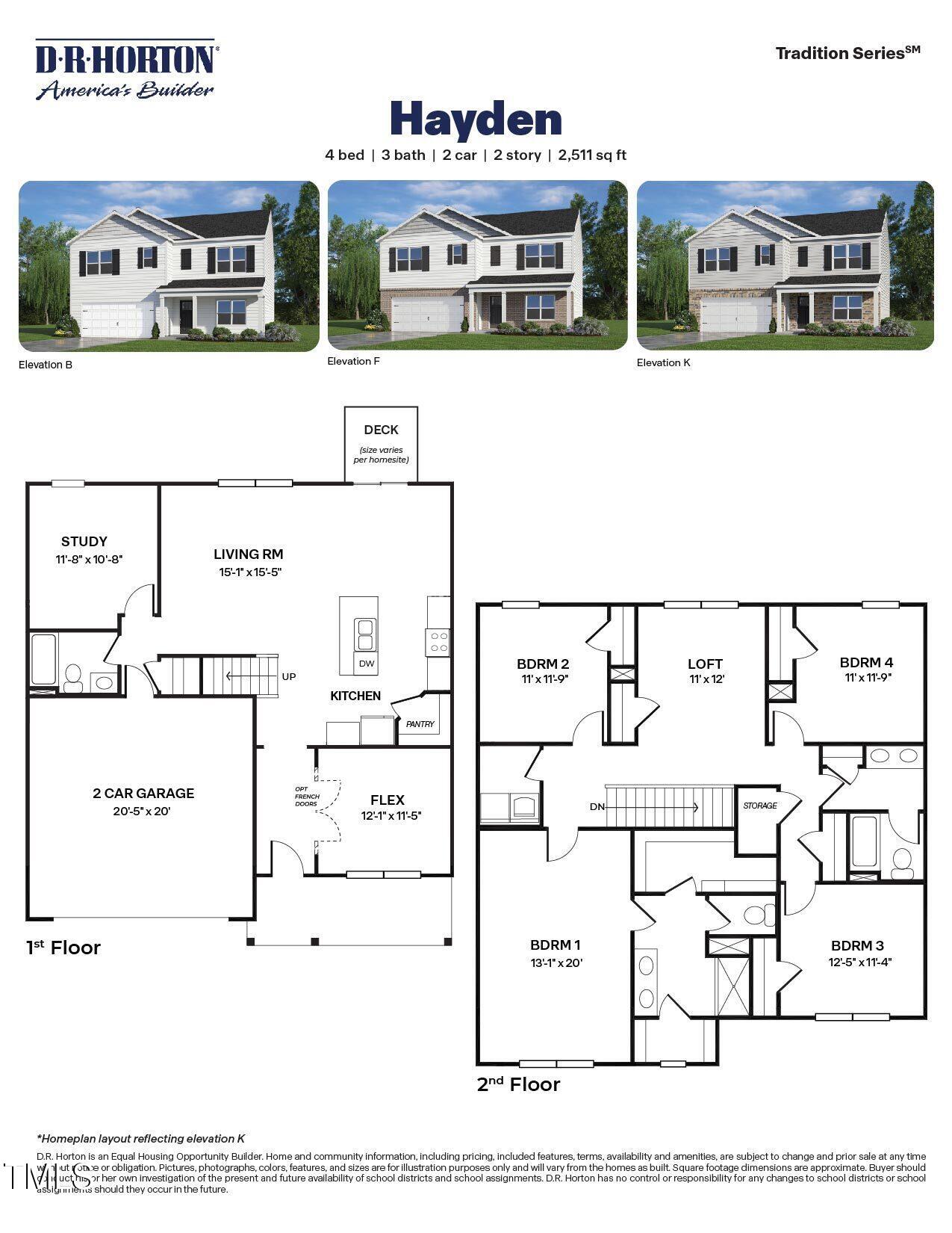 163 Fair Child Road Spring Lake, NC 28390 - Photo 41 of 41 Hayden Floorplan