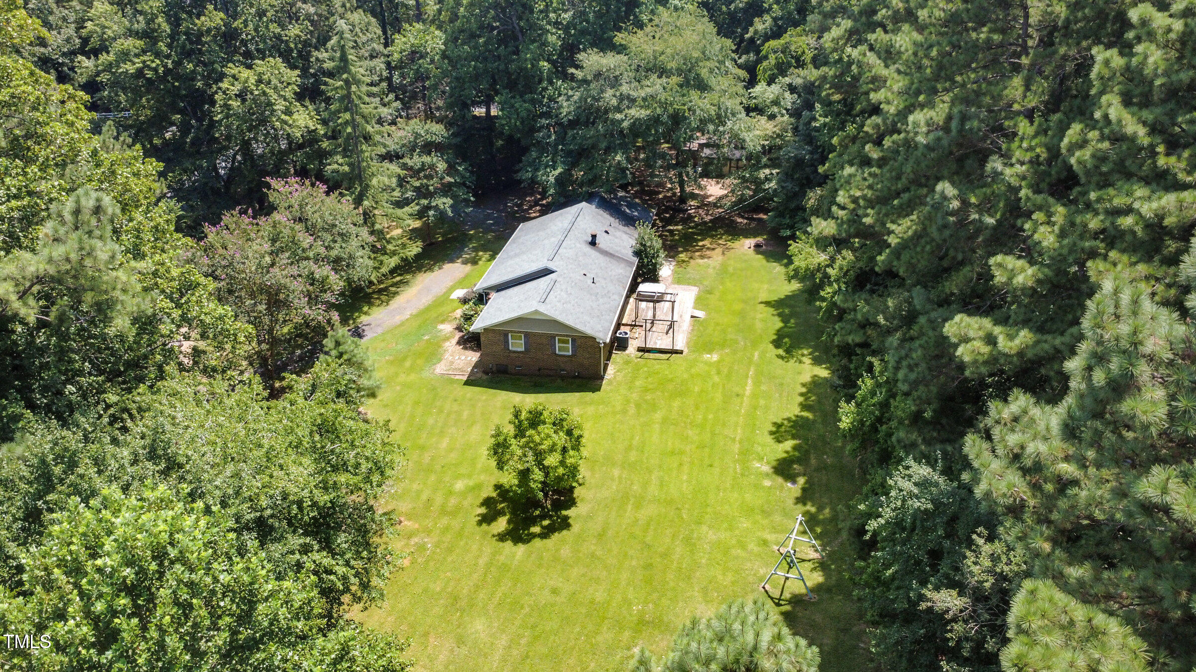 817 Bent Creek Road Bahama, NC 27503 - Photo 41 of 45 an aerial view of a trees with swimming pool
