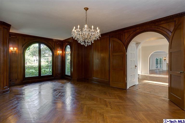 1255 Wentworth Avenue Pasadena, CA 91106 - Photo 16 of 44 a view of a room with chandelier and wooden floor