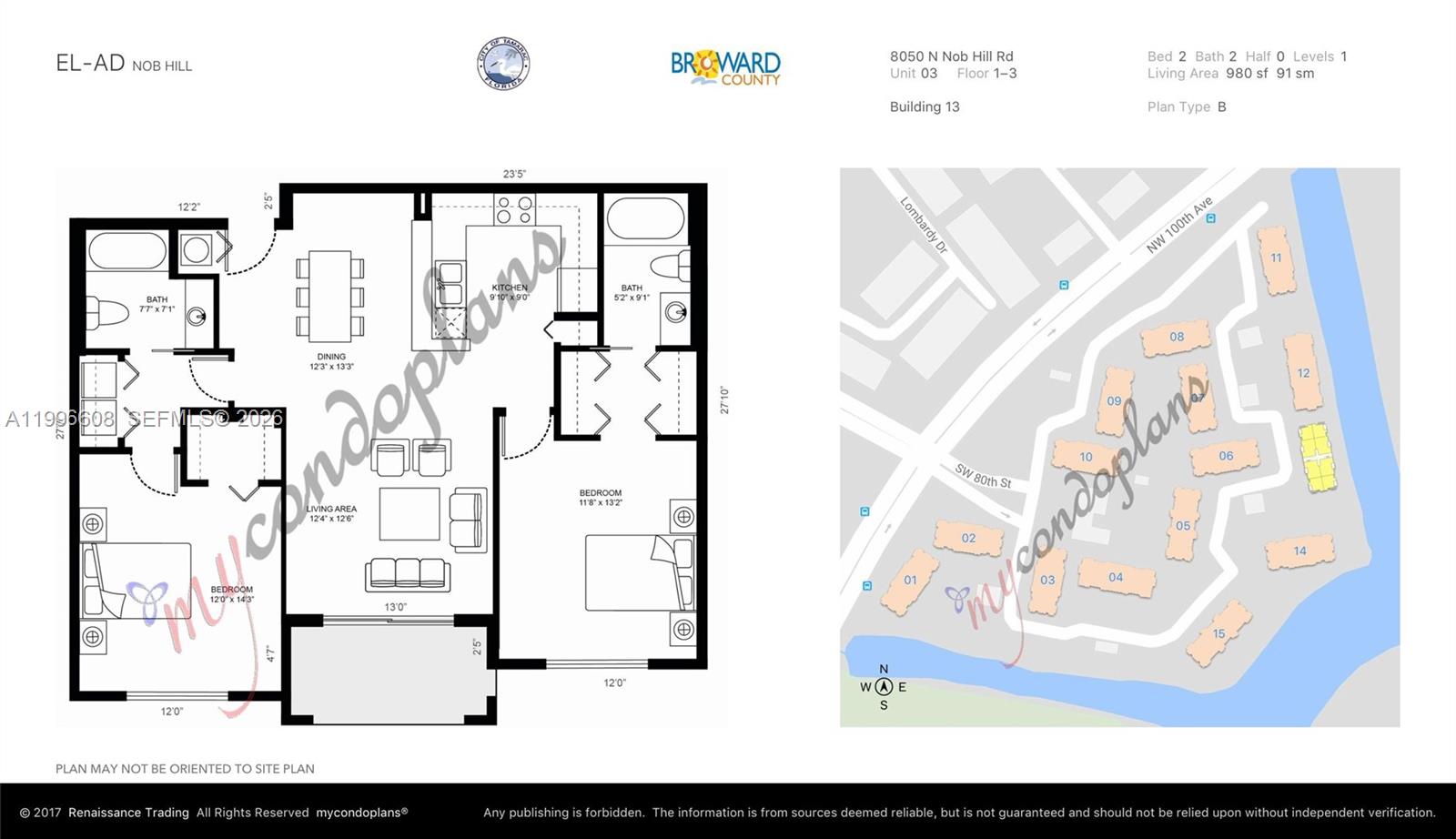 8050 North Nob Hill Road, Unit 203 Tamarac, FL 33321 - Photo 4 of 9 a view of a living room