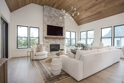 a view of a bathtub in a bathroom