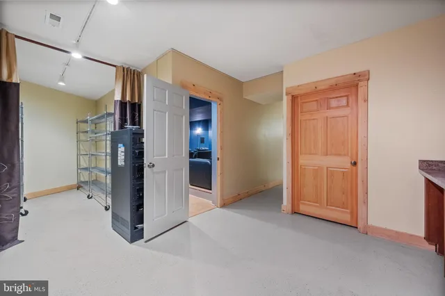 a view of a bathtub in a balcony