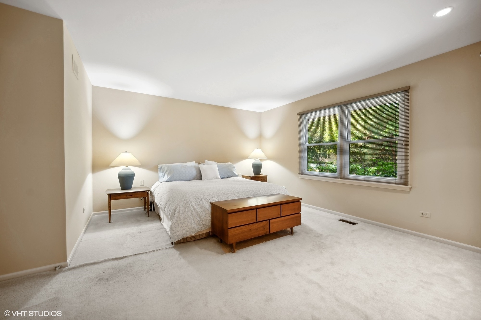 3110 Techny Road Northbrook, IL 60062 - Photo 12 of 21 a bedroom with a bed lamp and window
