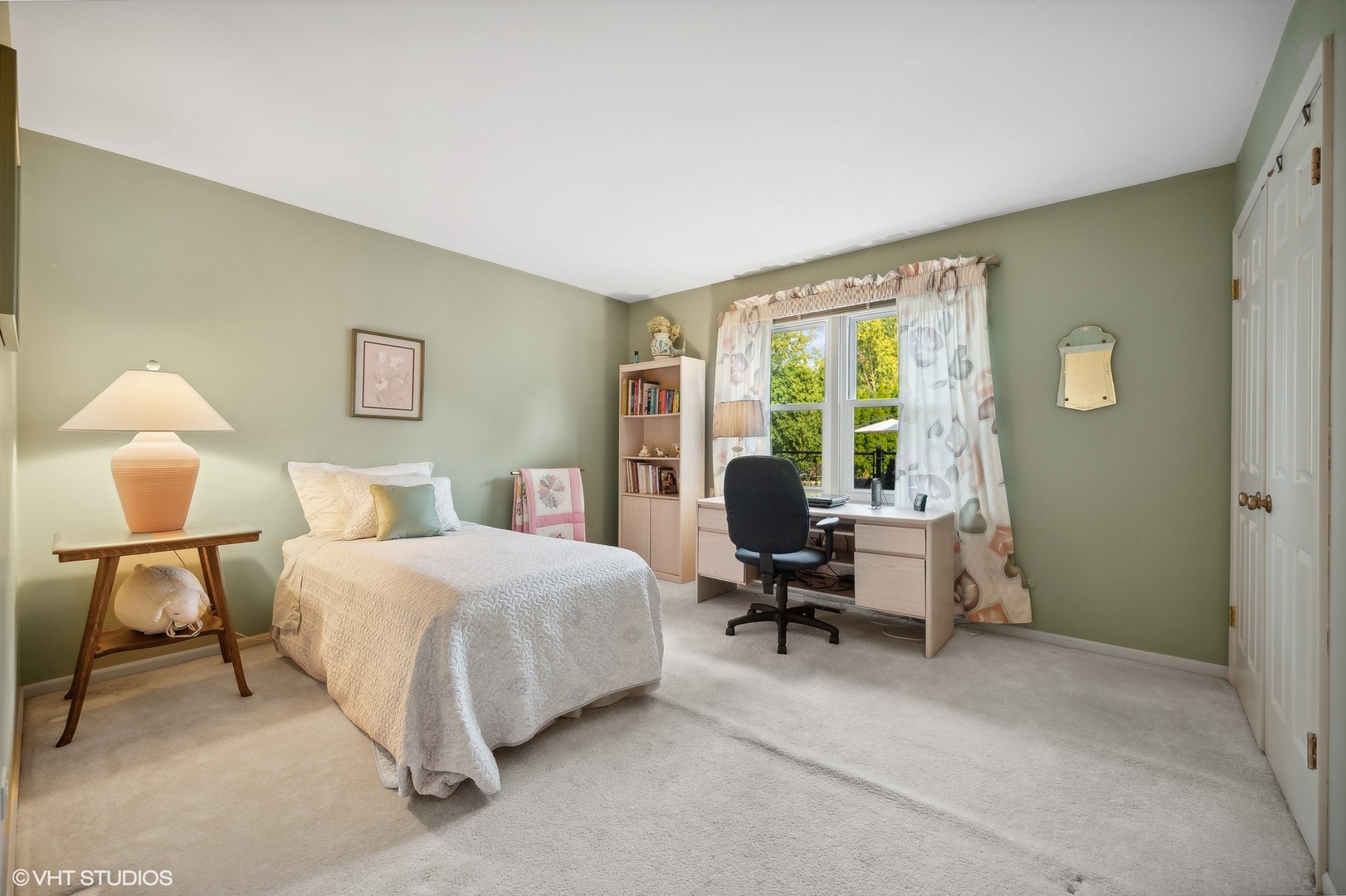 3110 Techny Road Northbrook, IL 60062 - Photo 14 of 21 a bedroom with a bed and a window