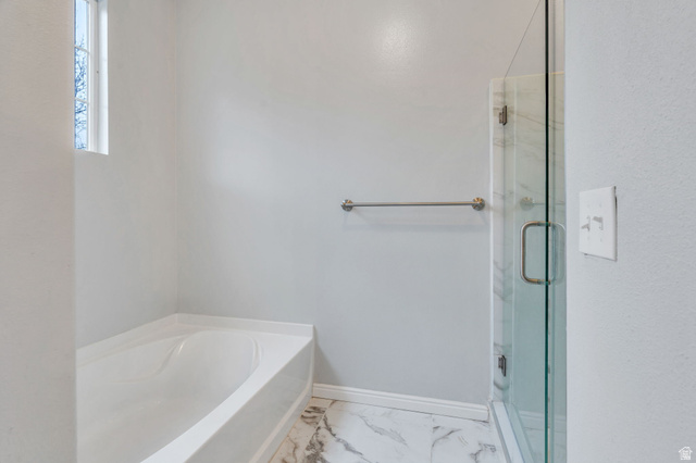 11007 Birch Creek Road South Jordan, UT 84095 - Photo 14 of 35 A large soaking tub & euro shower give this bathroom a spa-like feel