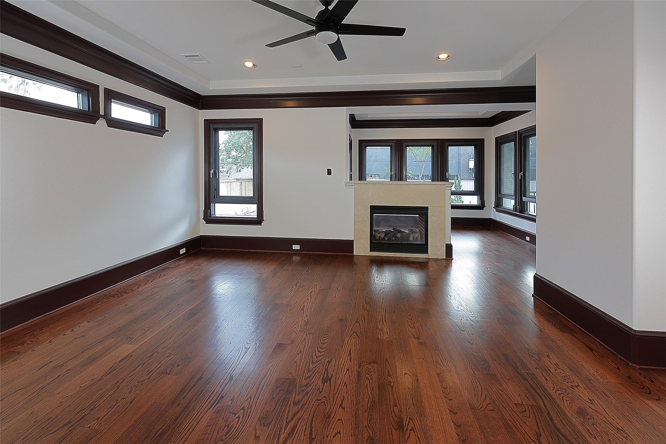 4839 Jason Street Houston, TX 77096 - Photo 23 of 48 Primary suite looking outward into the nook that's separated by a fireplace