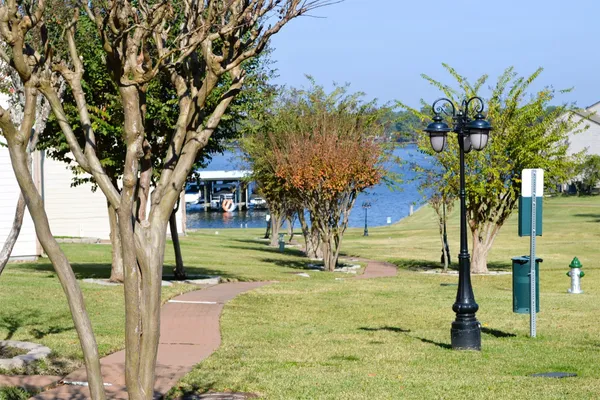 a view of a swimming pool with an outdoor space