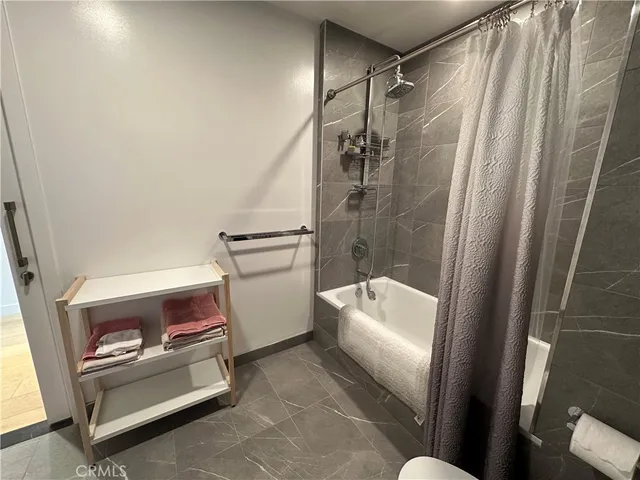 a view of small space with racks on the wall