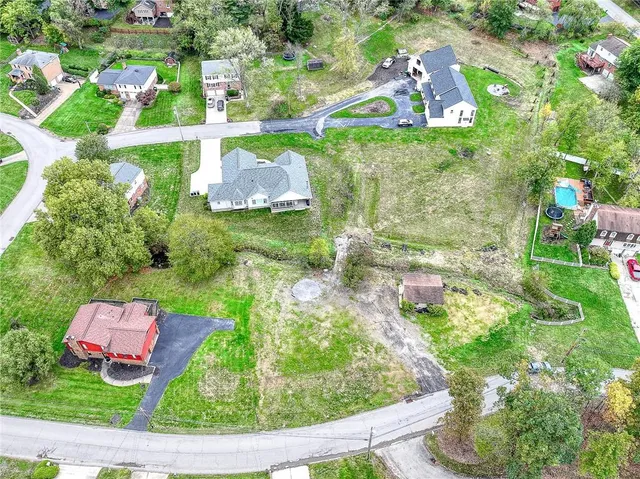 a view of a garden with an outdoor space