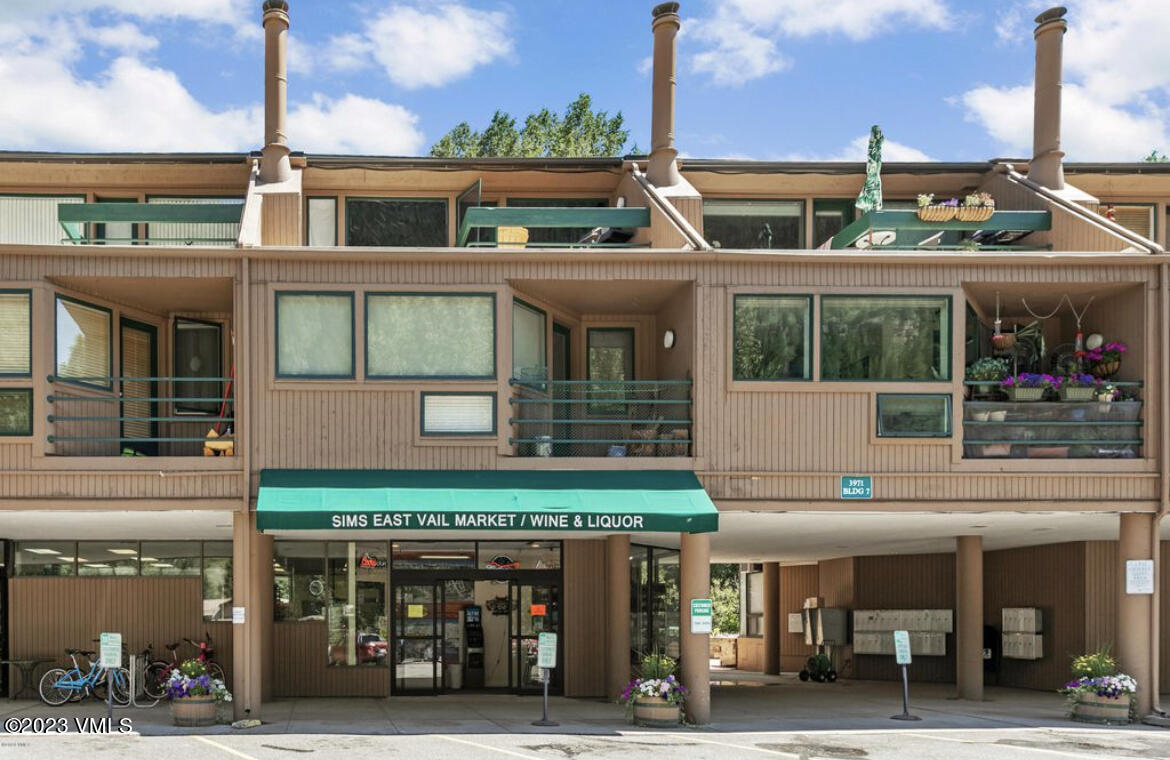 3971 Bighorn, Unit 7N Vail, CO 81657 - Photo 16 of 19 front view of a building with a street