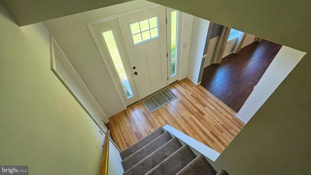 a view of stairs