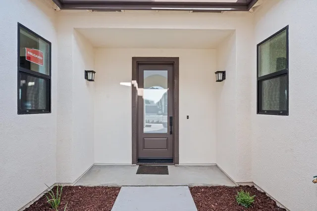 a view of an entryway door