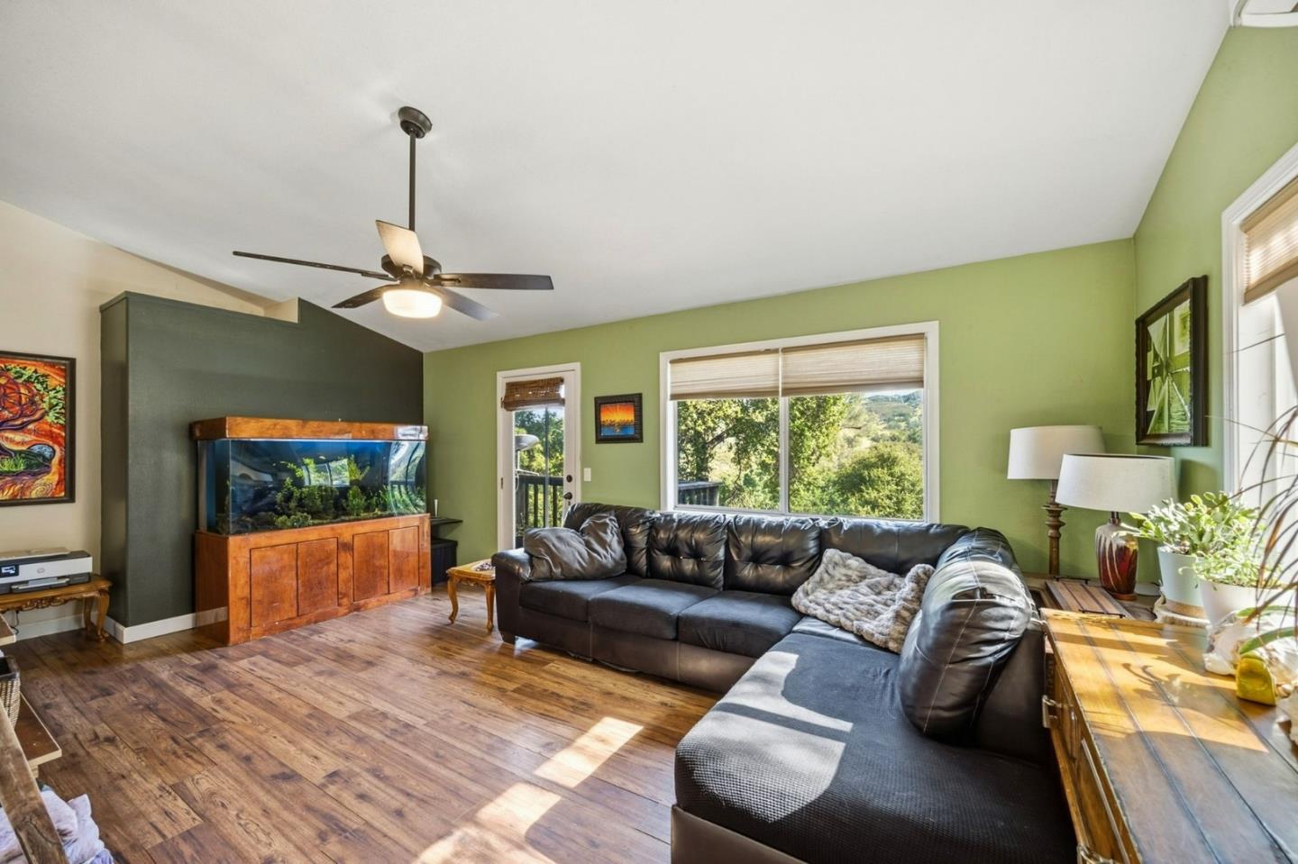 2353 Stagecoach Canyon Road Pope Valley, CA 94567 - Photo 4 of 46 a living room with furniture and a flat screen tv