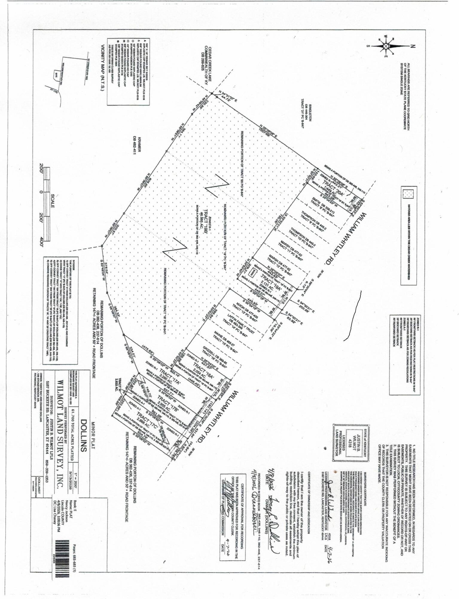 17 B William Whitley Road Stanford, KY 40484 - Photo 4 of 4 Plat