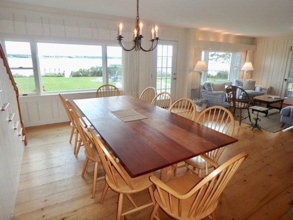 17 Edgartown Bay Road Edgartown, MA 02539 - Photo 6 of 31 a view of a dining room with furniture window and outside view