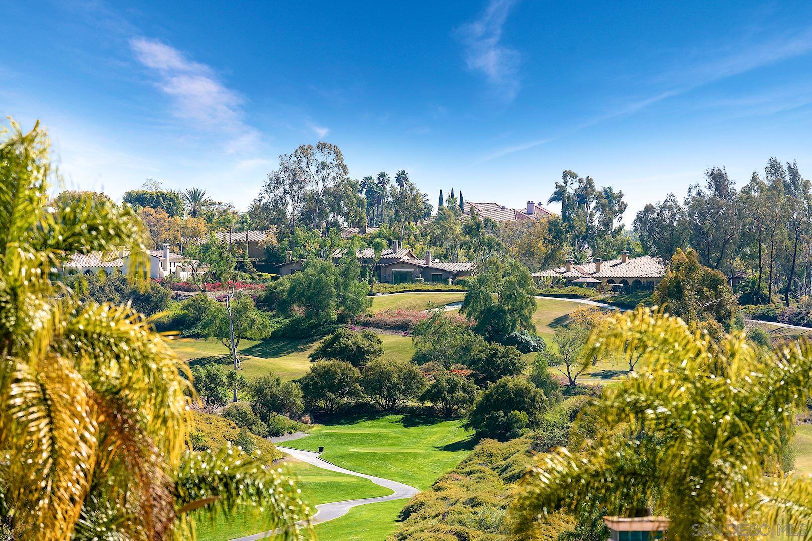 7583 St Andrews Road Rancho Santa Fe, CA 92067 - Photo 26 of 29 a view of a garden with a building in the background
