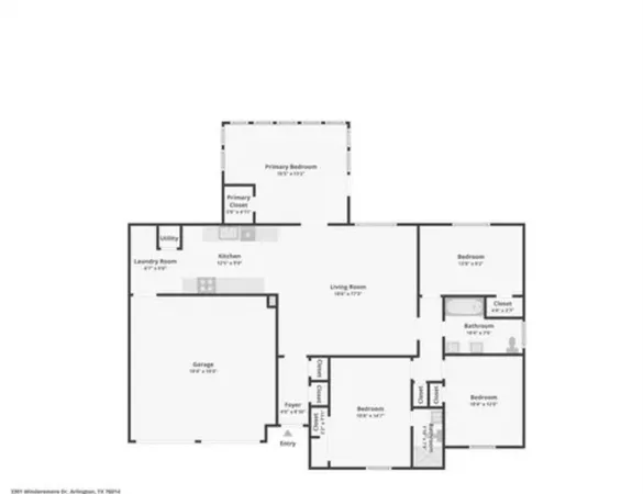 $2,000 | 3301 Winderemere Drive, Arlington, TX 76014