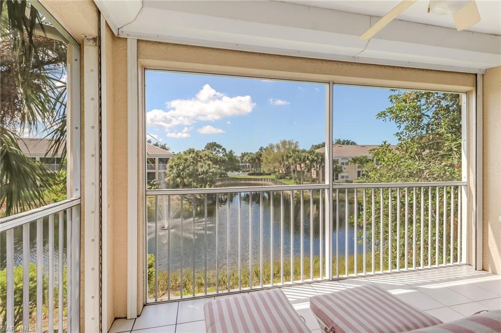 Screened lanai with electric storm shutters