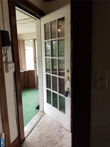 a view of a entryway of a house