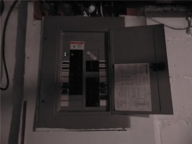 a view of water heater room