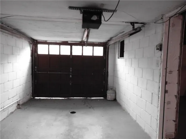 a view of a car garage