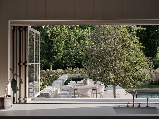 a view of a bedroom from a corridor