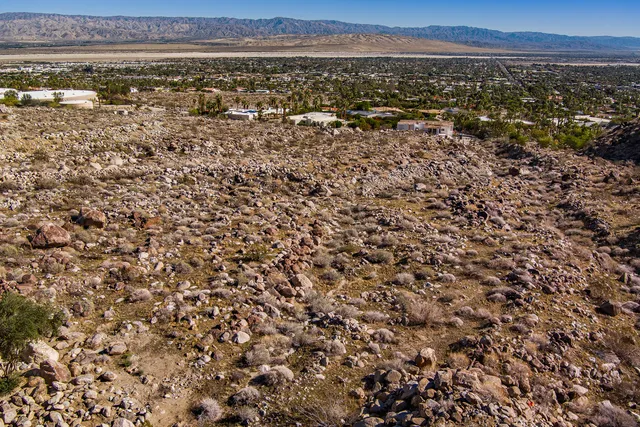 a view of city and mountain