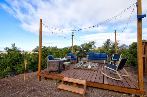 a view of a house with a tree and plants