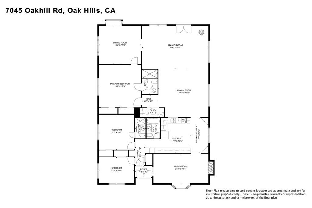 7045 Oak Hill Road Oak Hills, CA 92344 - Photo 28 of 29 Home floor plan