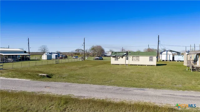 a view of a lake with houses