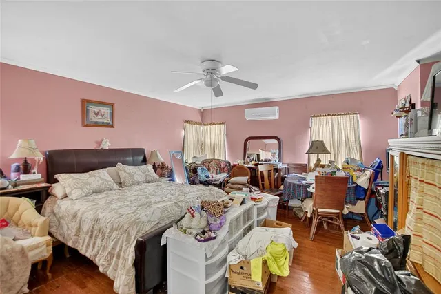 a house with a garden view