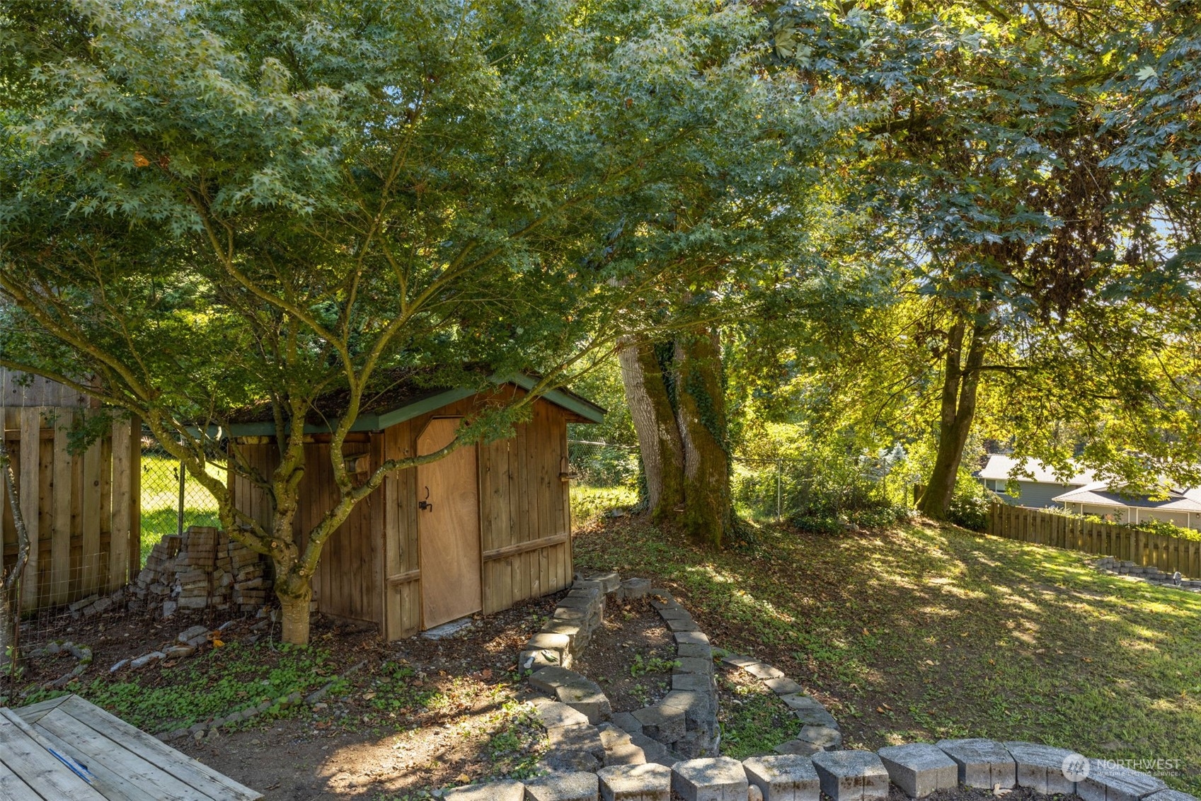 17547 Southeast 135th Street Renton, WA 98059 - Photo 32 of 37 a backyard of a house with lots of trees