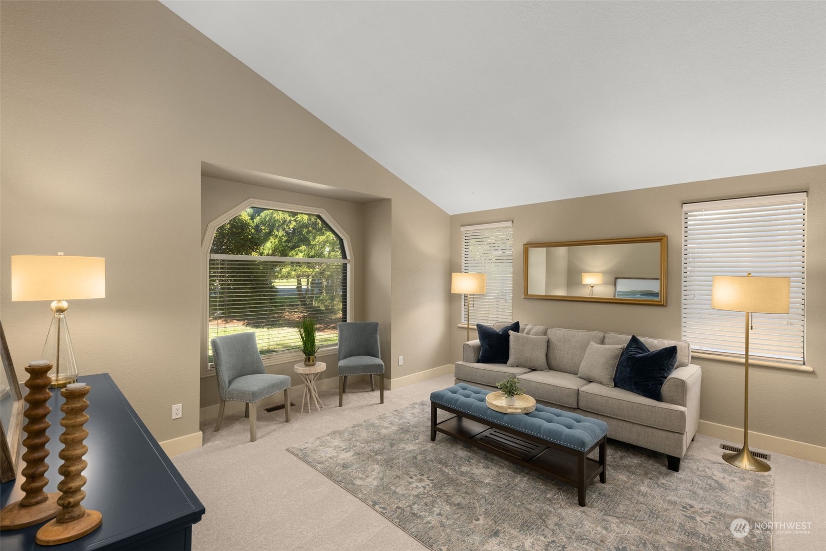 17547 Southeast 135th Street Renton, WA 98059 - Photo 5 of 37 a living room with furniture and a large window