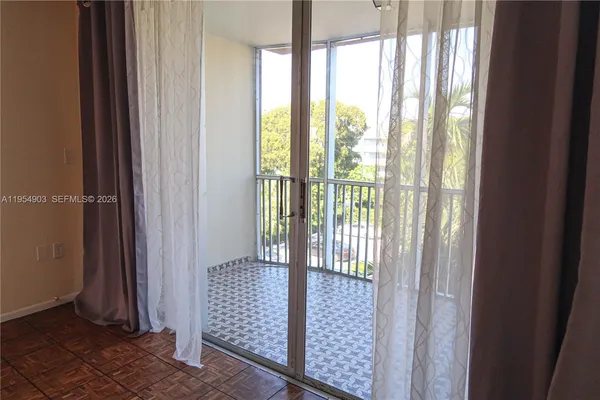 a view of a wooden floor from a window