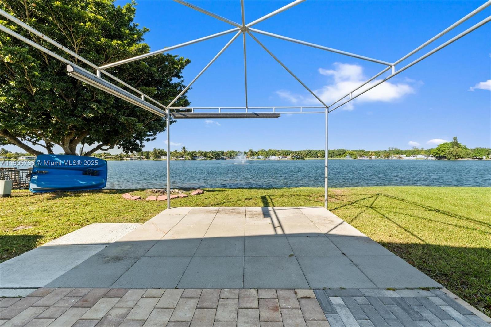 5305 Northwest 202nd Terrace Miami Gardens, FL 33055 - Photo 39 of 40 a view of a backyard with swimming pool