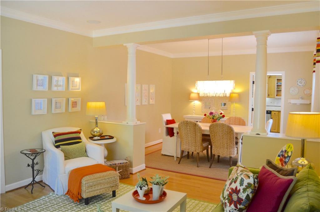 428 North Hawthorne Road Winston-Salem, NC 27104 - Photo 6 of 30 Formal Living & Formal Dining - 428 N Hawthorne Rd