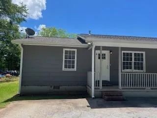 a front view of a house