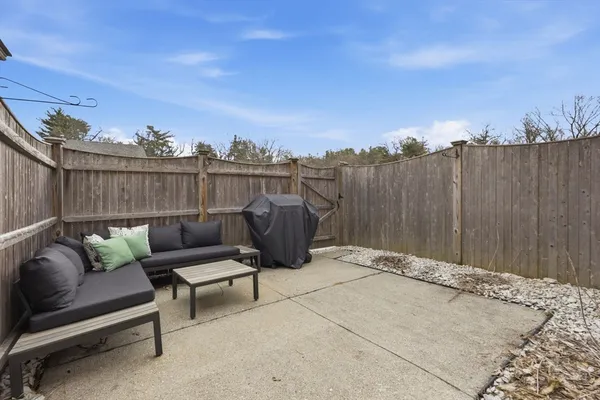 a view of a lake with outdoor space