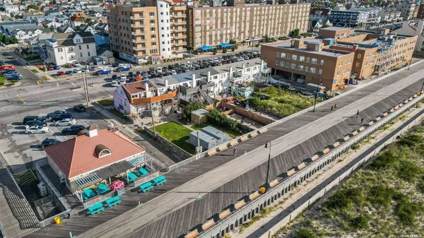 an aerial view of a city