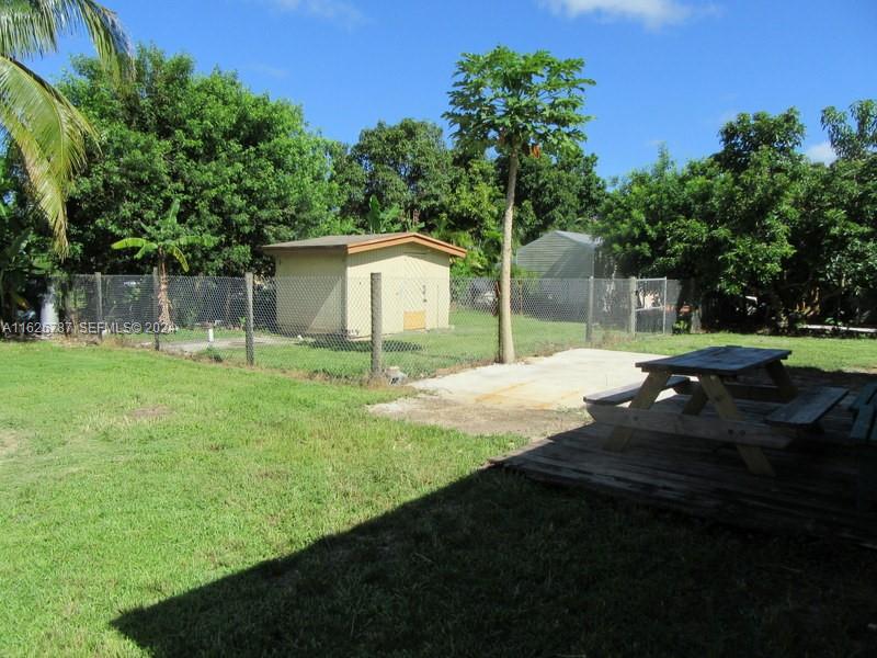 24925 Southwest 134th Court Homestead, FL 33032 - Photo 15 of 37 a backyard of a house with lots of green space