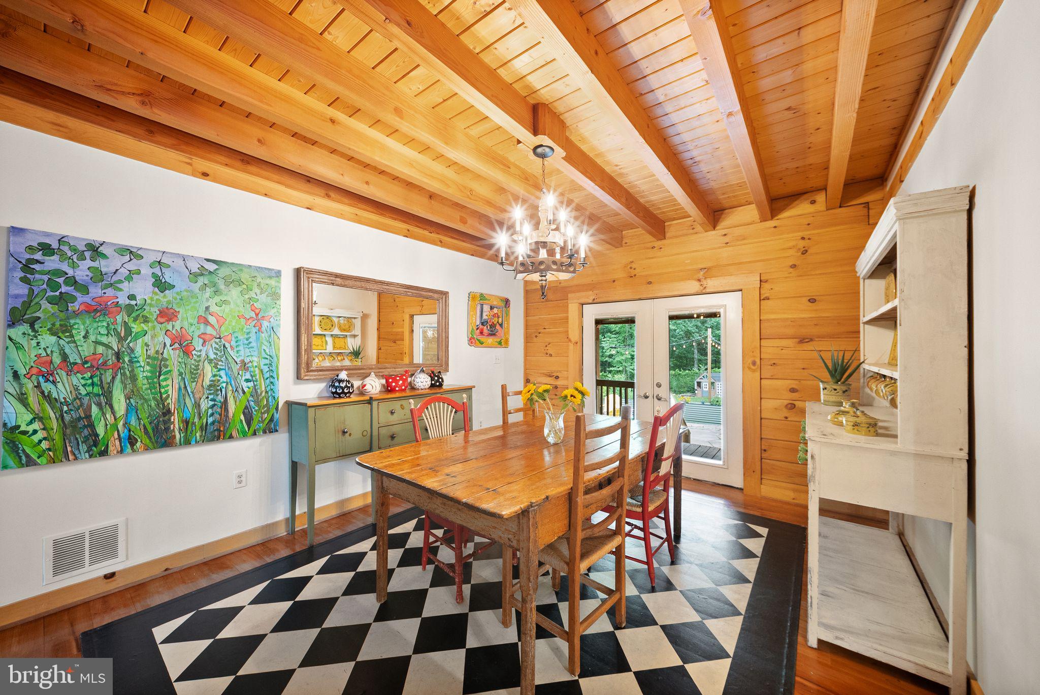 4020 Millwood Road Boyce, VA 22620 - Photo 29 of 132 Exposed timber beams rich log walls.