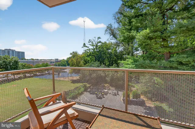 a view of a lake with a deck