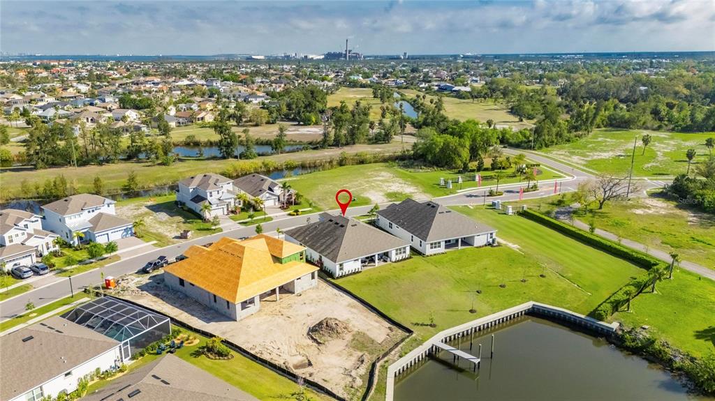 914 Signet Drive Apollo Beach, FL 33572 - Photo 72 of 100 an aerial view of a house with a ocean view